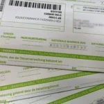Zielone formularze z belgijskiego urzędu skarbowego