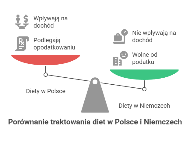 Czy diety w Niemczech są przychodem