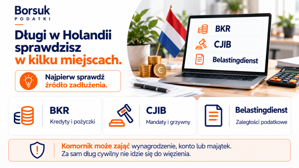 Jak sprawdzić długi w Holandii
